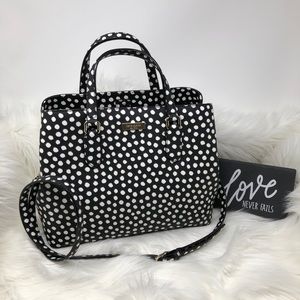 Kate Spade Black & White Musical Polka Dot Bag